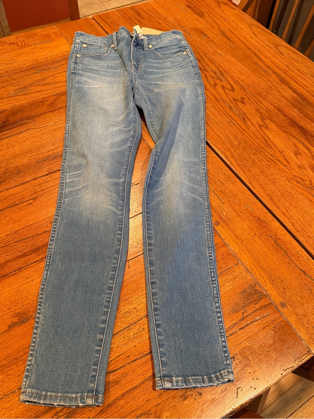 Madewell Light Blue Straight-Leg Women's Jeans